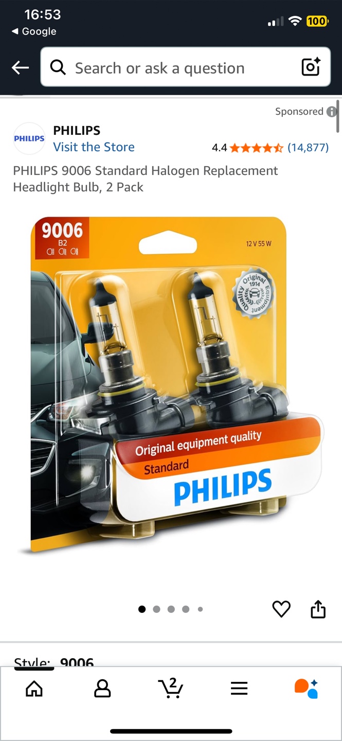 Philips 9006 Standard Halogen Headlight Bulb, 2 Pack - photo 4