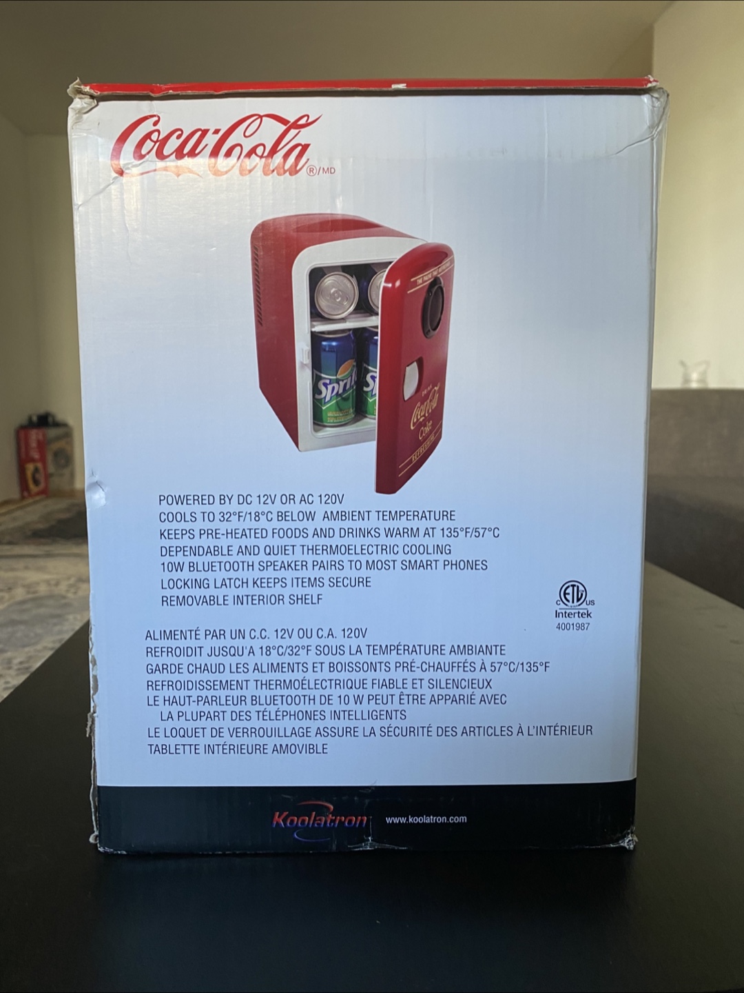 Coca-Cola Retro Mini Cooler with Bluetooth Speaker - photo 4