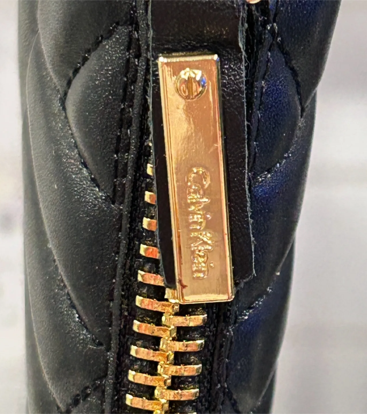 Calvin Klein Tall Rise Riding Style Zip Up Women’s Black Boots image indicator(8)