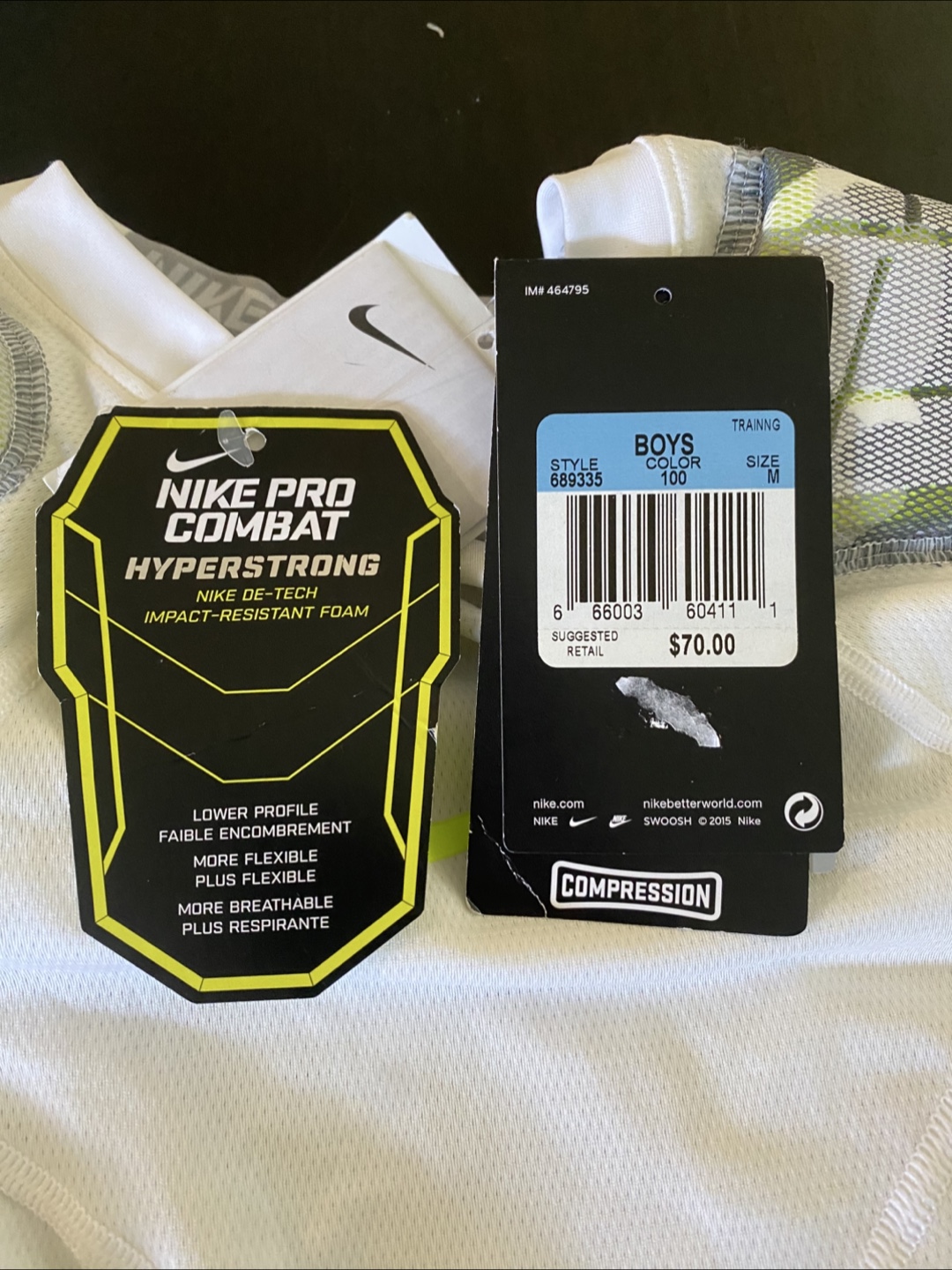 Nike Pro Combat Hyperstrong Padded Shirt - Boys M - photo 4