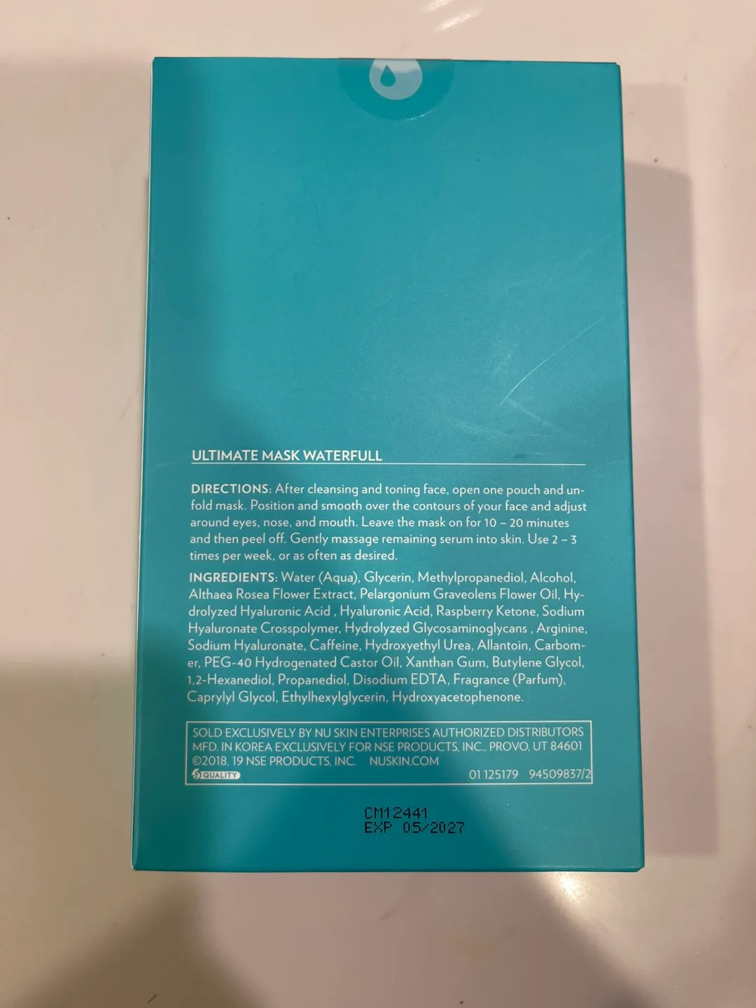 Nu Skin Ultimate Mask Waterfull - 8 Masks image indicator(2)