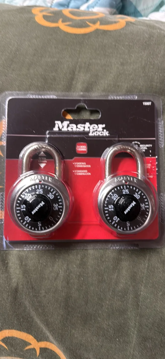 New Master Lock Combination Padlocks - 2 Pack thumbnail
