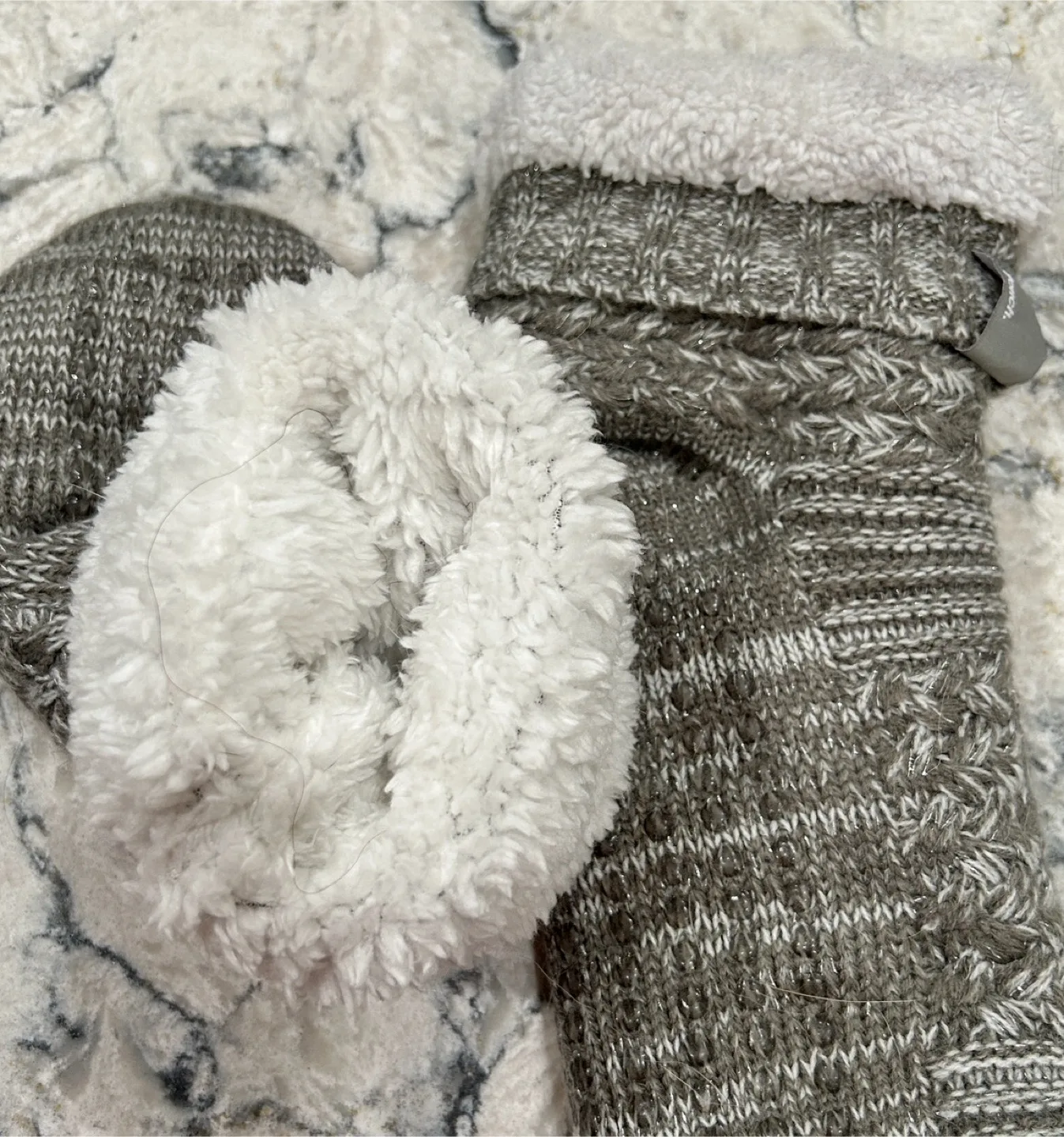 Bench Grey Slippers Socks (anti slip bottoms) image indicator(3)