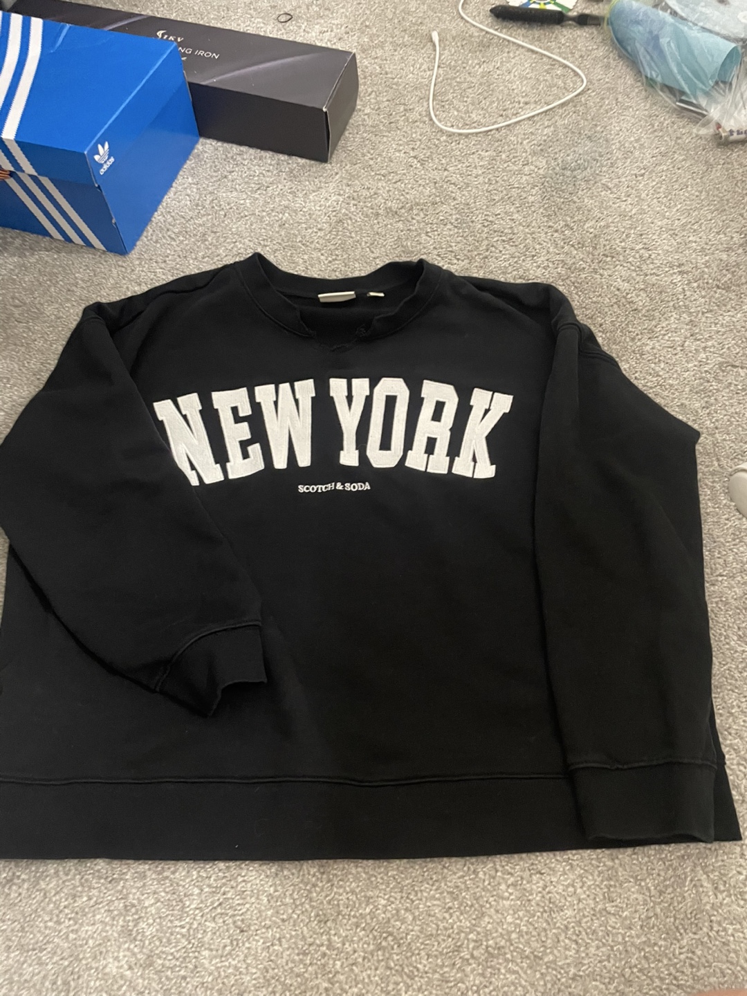 Scotch & Soda Black New York Sweatshirt XL