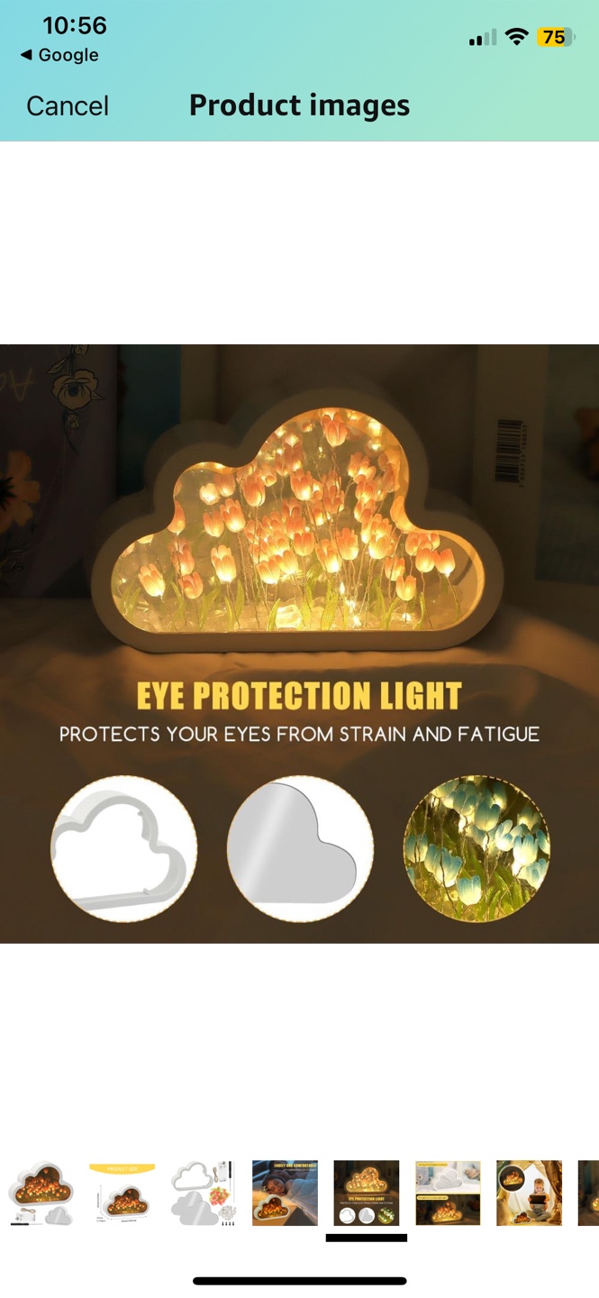 Cloud Tulip Night Light - Mirror & Lamp - photo 4