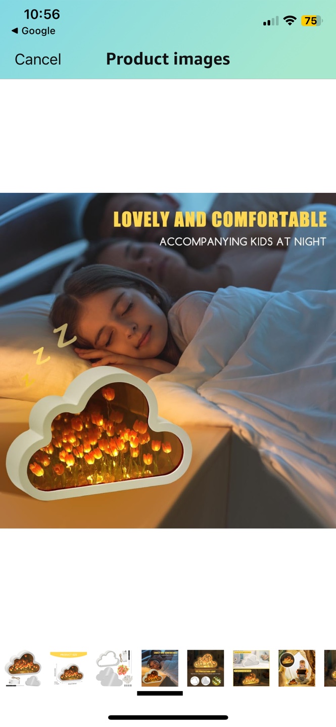 Cloud Tulip Night Light - Mirror & Lamp - photo 5