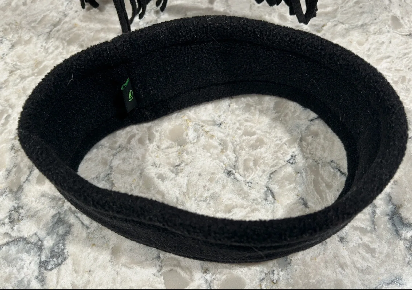 Women’s/Mens Black Fleece Head Warmer and Scarf Set image indicator(3)