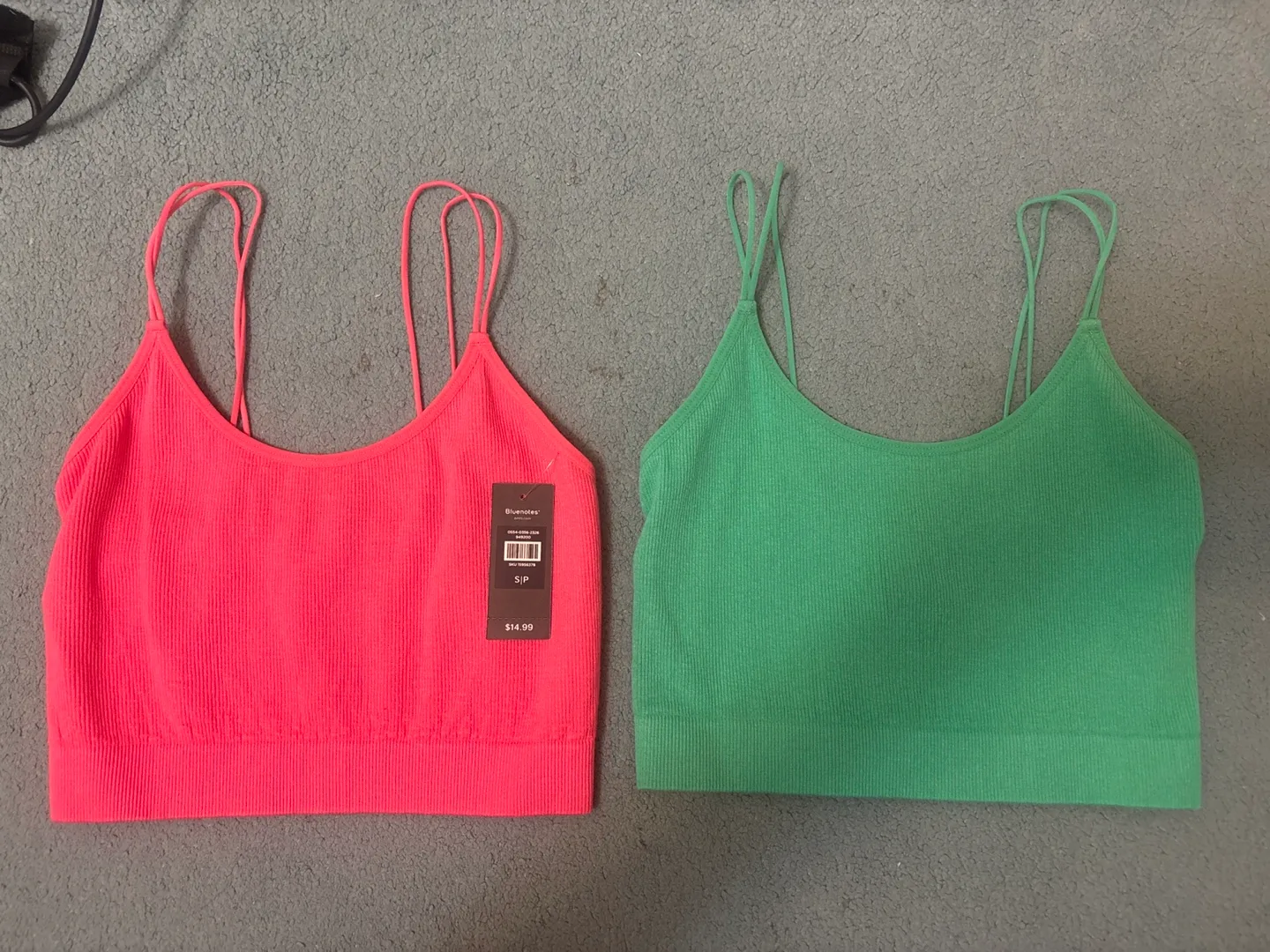 Bluenotes Ribbed Cami Tanks - Size S thumbnail