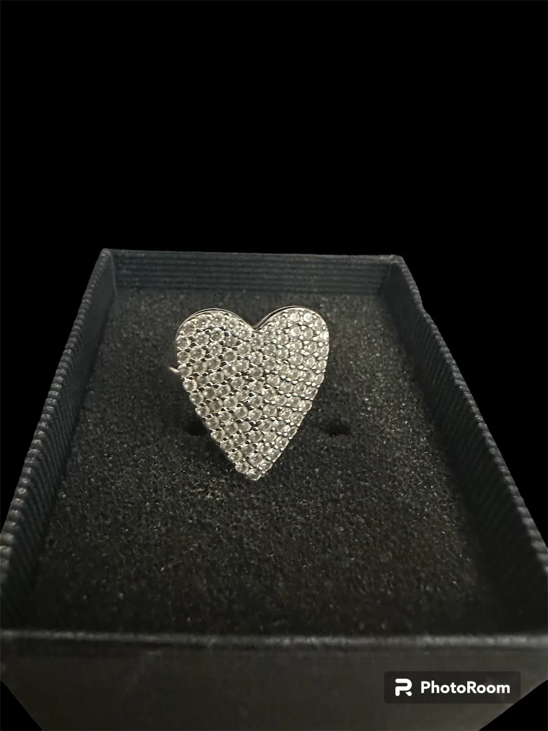 Heart-shaped Ring sterling silver 925 size 6 image indicator(2)