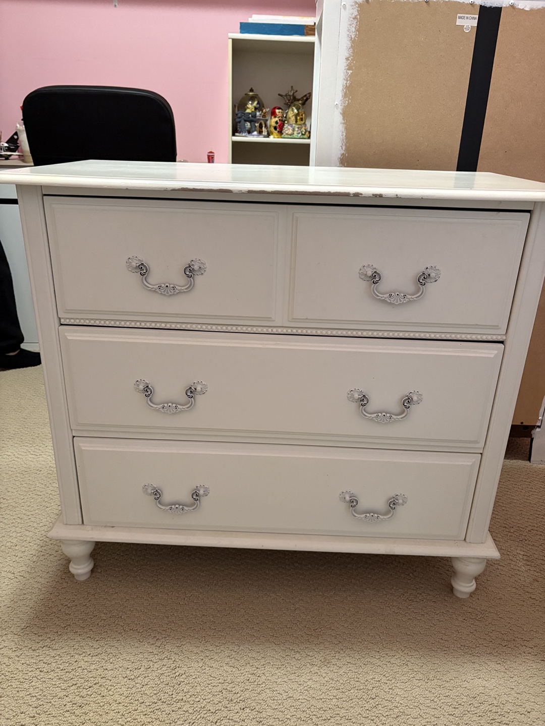 White Painted Dresser - 4 Drawers