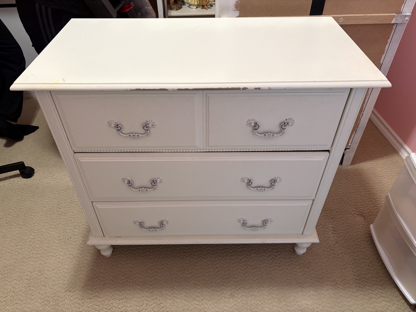 White Painted Dresser - 4 Drawers - photo 3