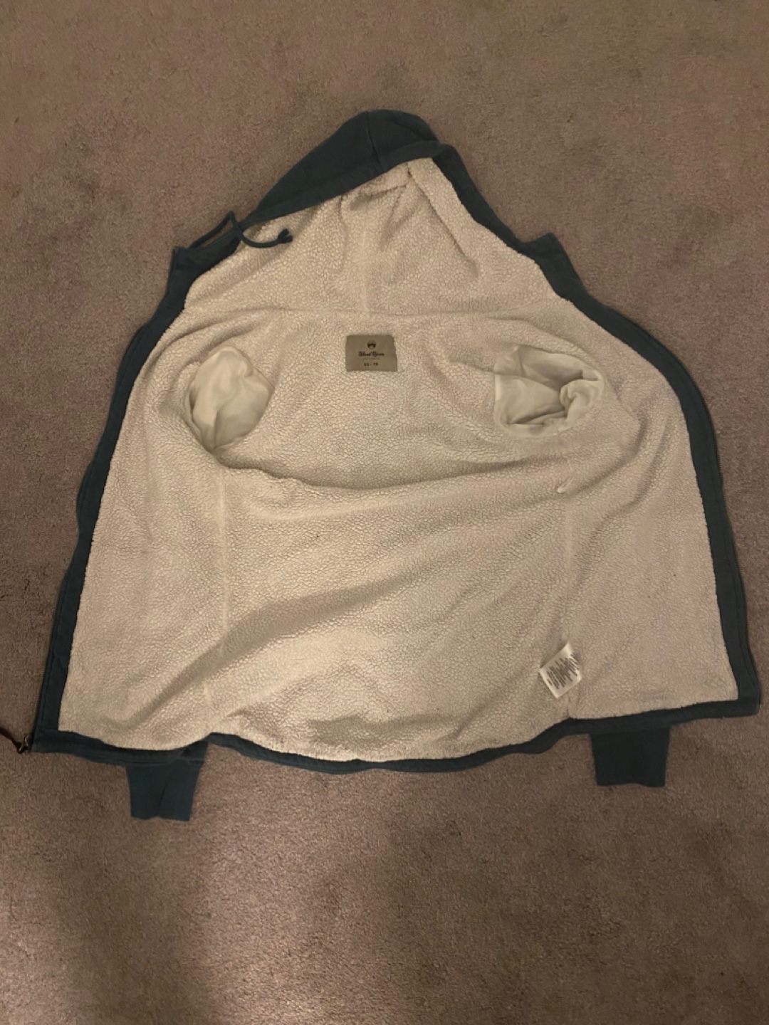 Teal Sherpa-Lined Hoodie - photo 2