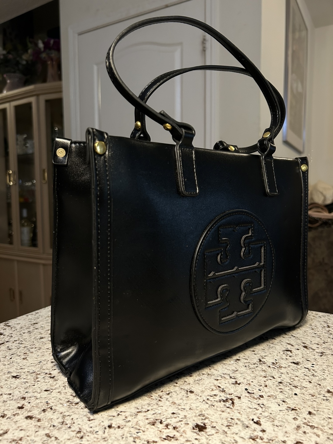 Tory Burch Leather Tote Bag - Black - photo 2