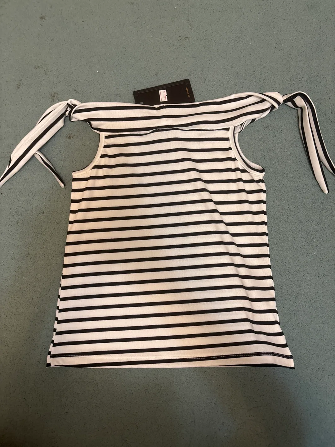 Muguet Striped Tie-Shoulder Top image indicator(2)