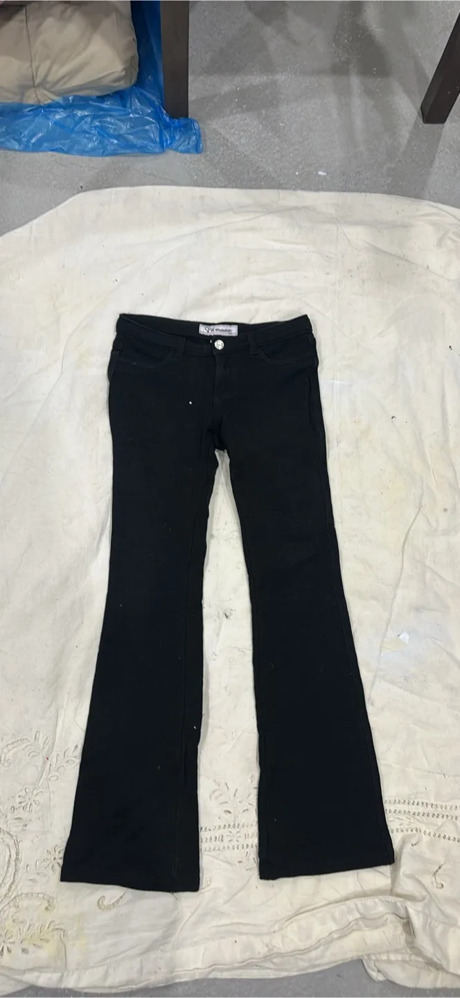 9 West Black Flare Jeans thumbnail