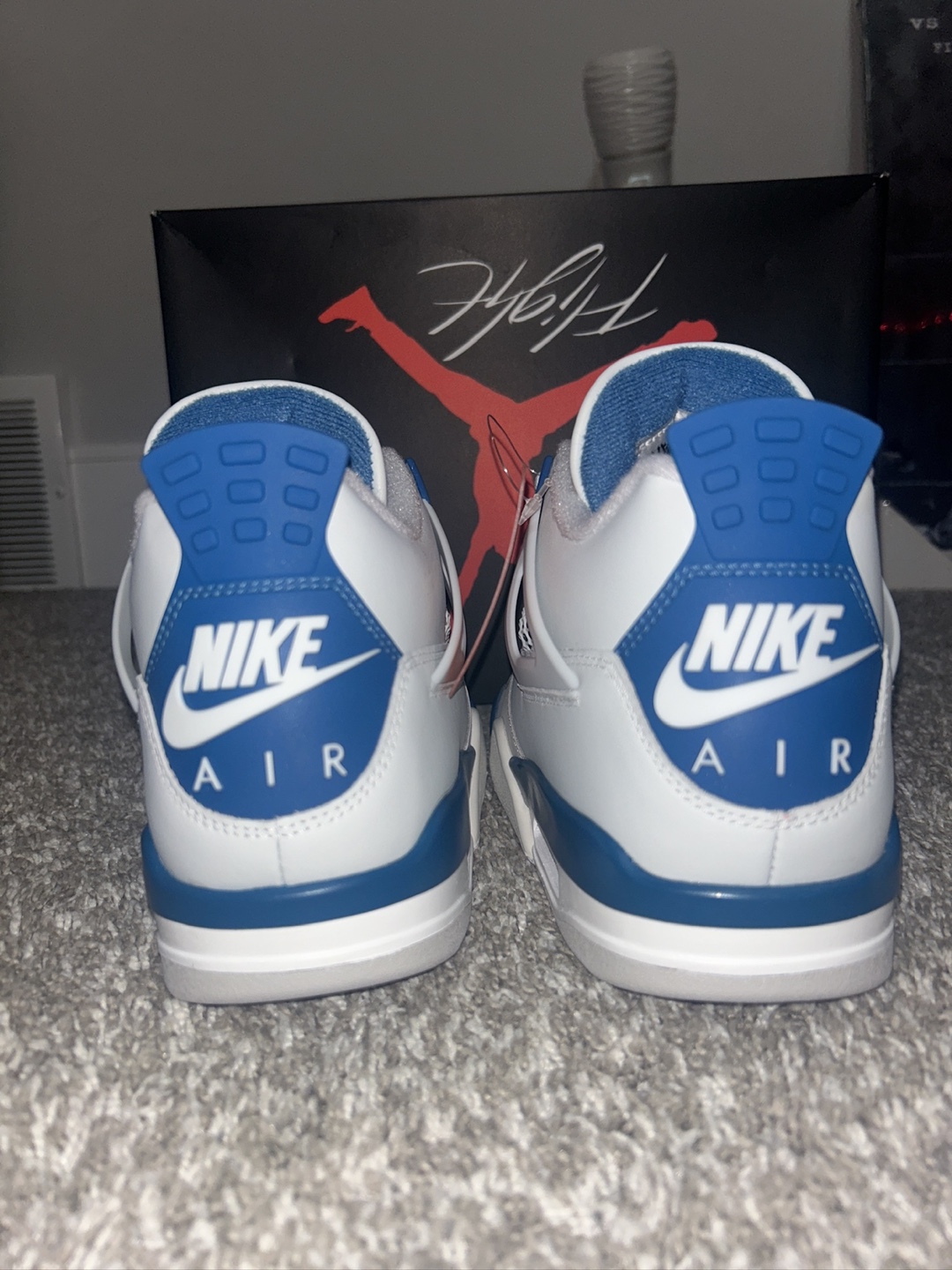 Nike Air Jordan 4 Retro White/Blue Size 8.5 (New) - photo 3