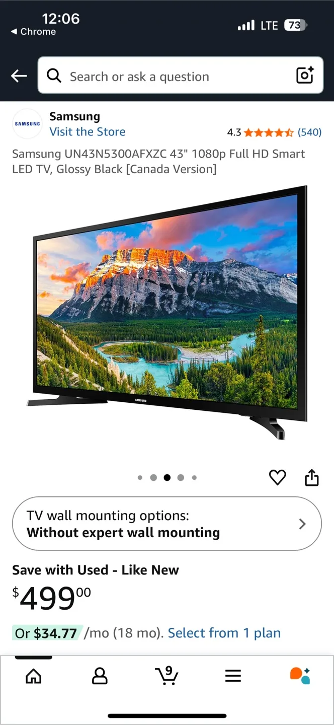 Samsung 43" Full HD Smart LED TV image indicator(4)