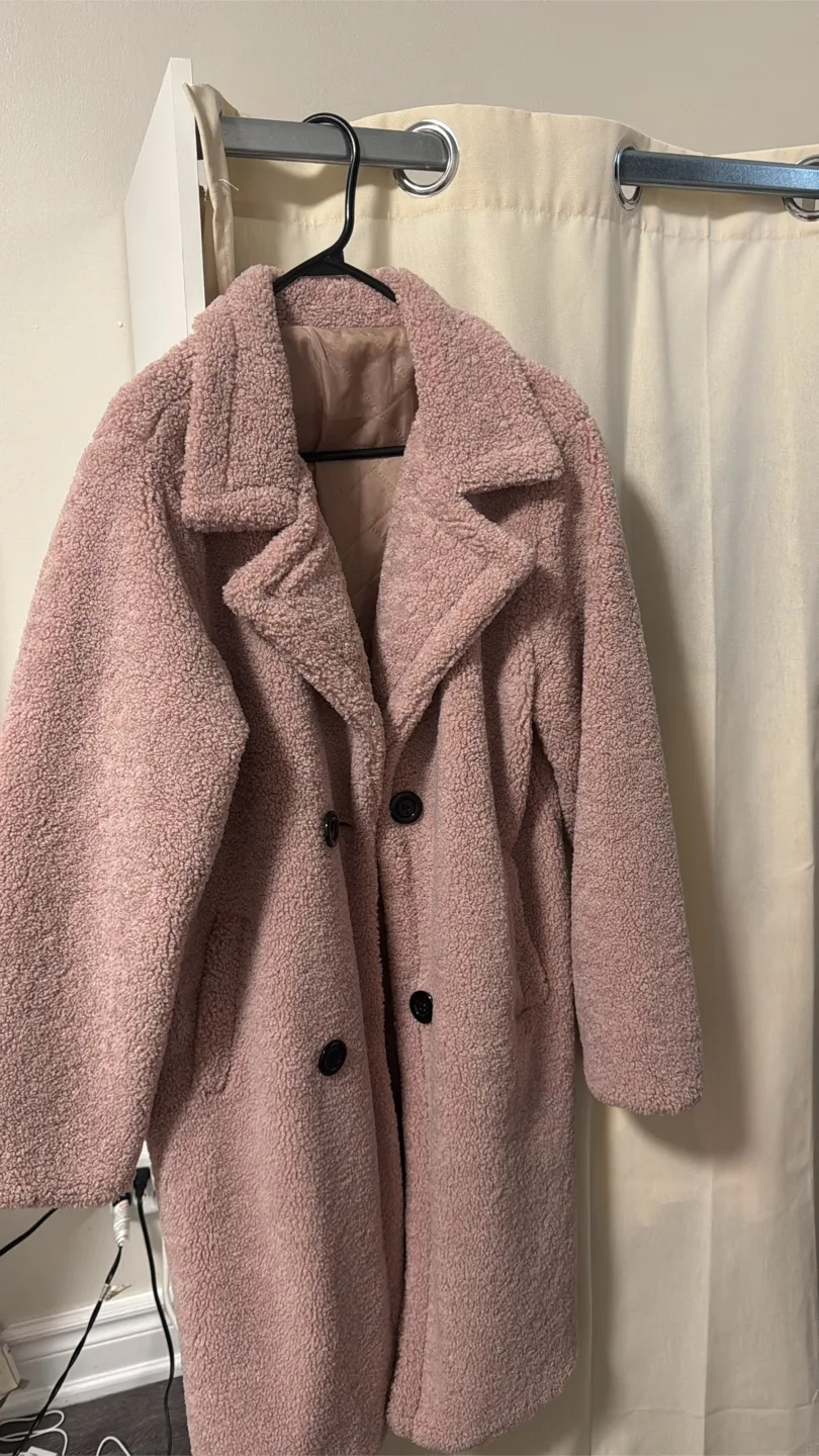 Pink Teddy Coat thumbnail