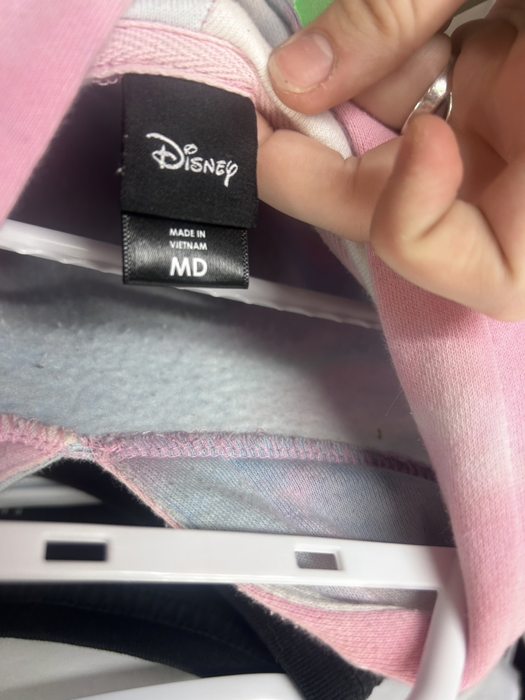 Disney Stitch Tie Dye cropped Hoodie - Size MD - photo 5