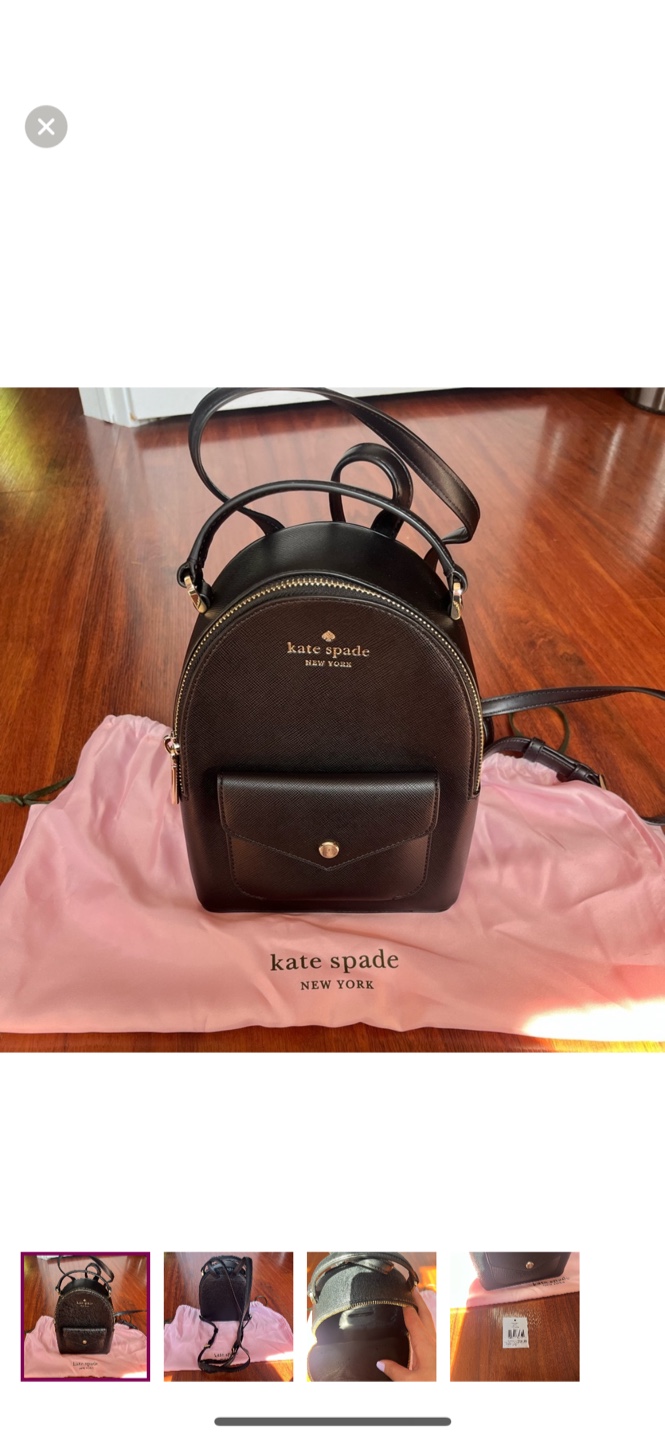 Kate Spade Black Backpack