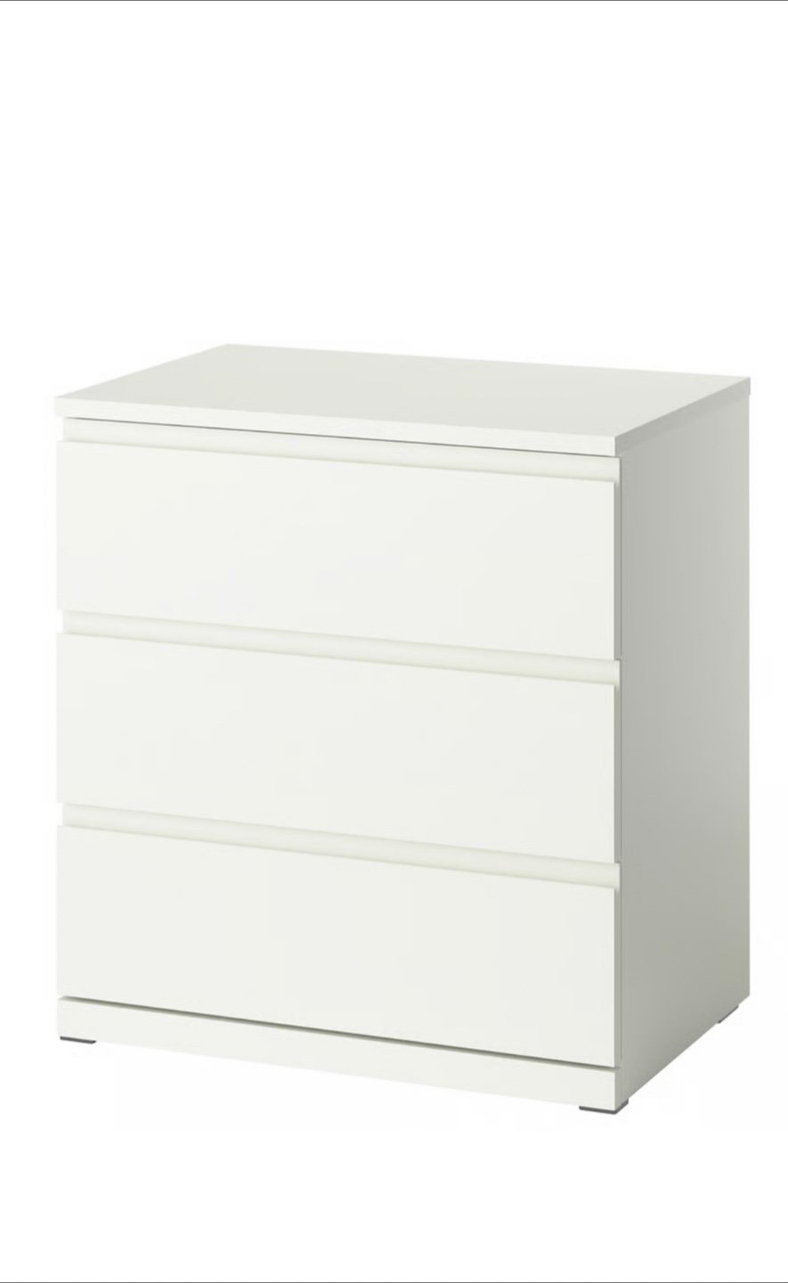 IKEA STORKLINTA 3-Drawer Chest - White - photo 3