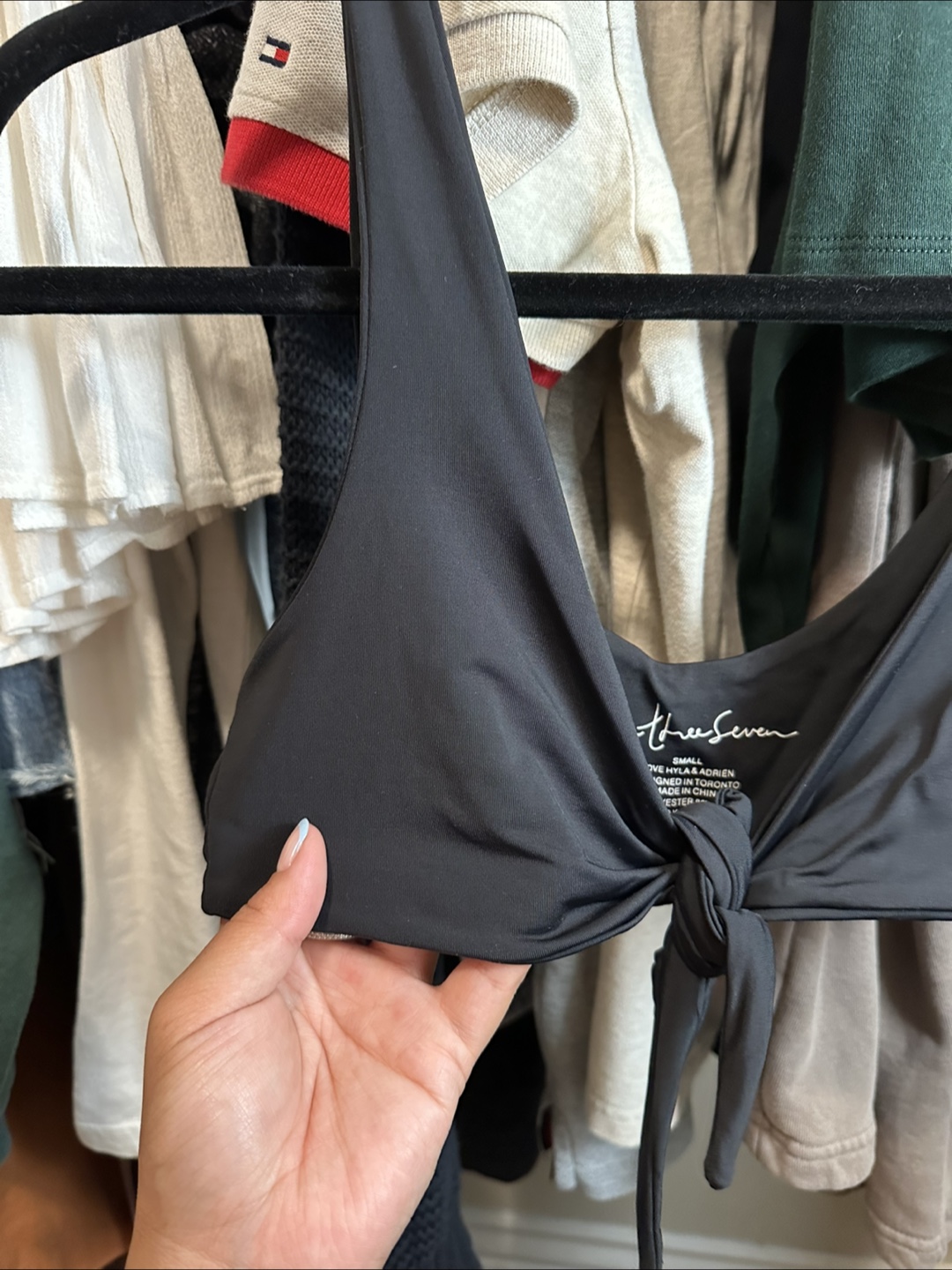 437 Black Swim Kenzie Bikini Top - Small - photo 4