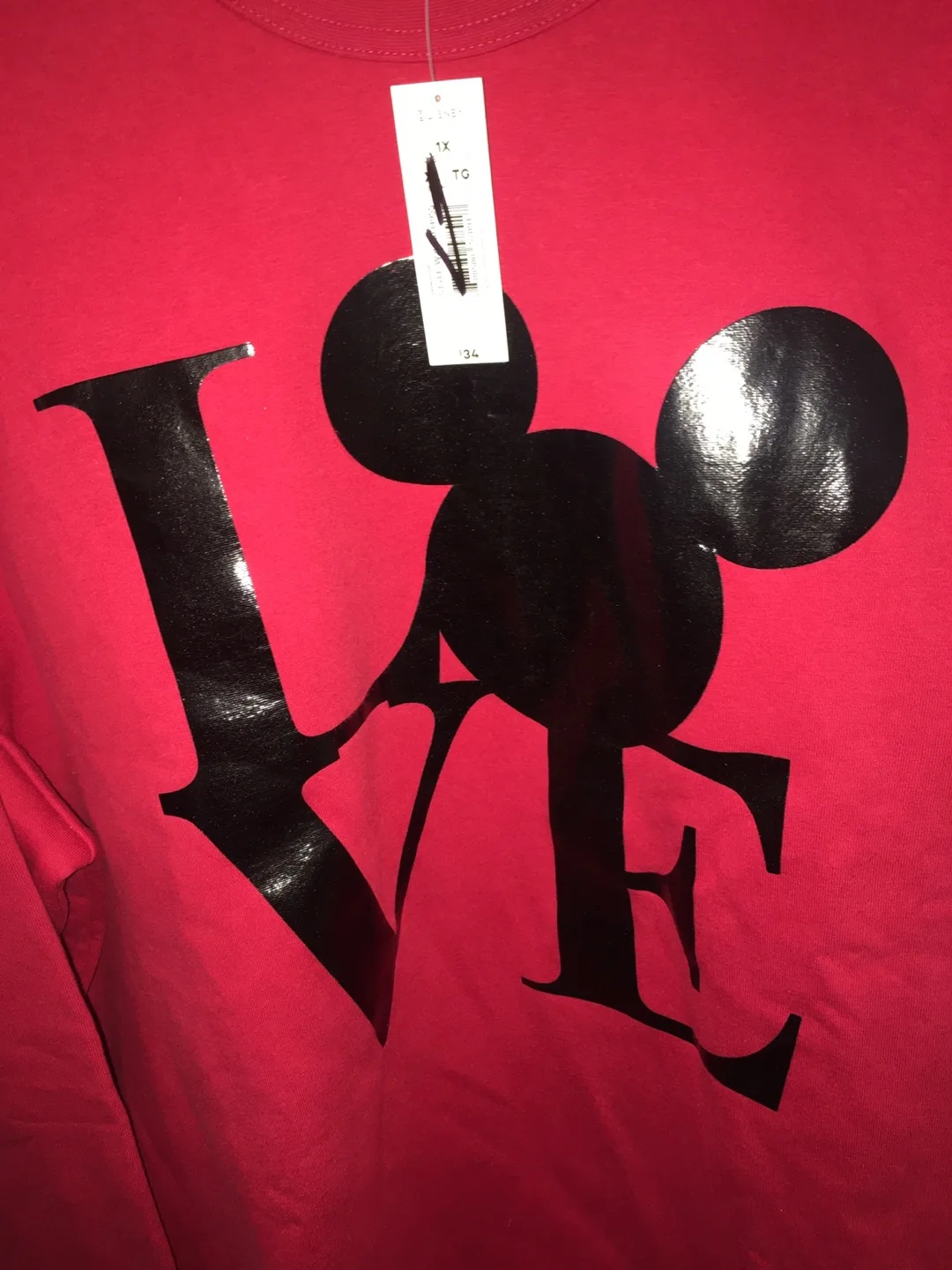 Disney Joe Fresh Red Mickey Mouse Sweatshirt 1X image indicator(3)