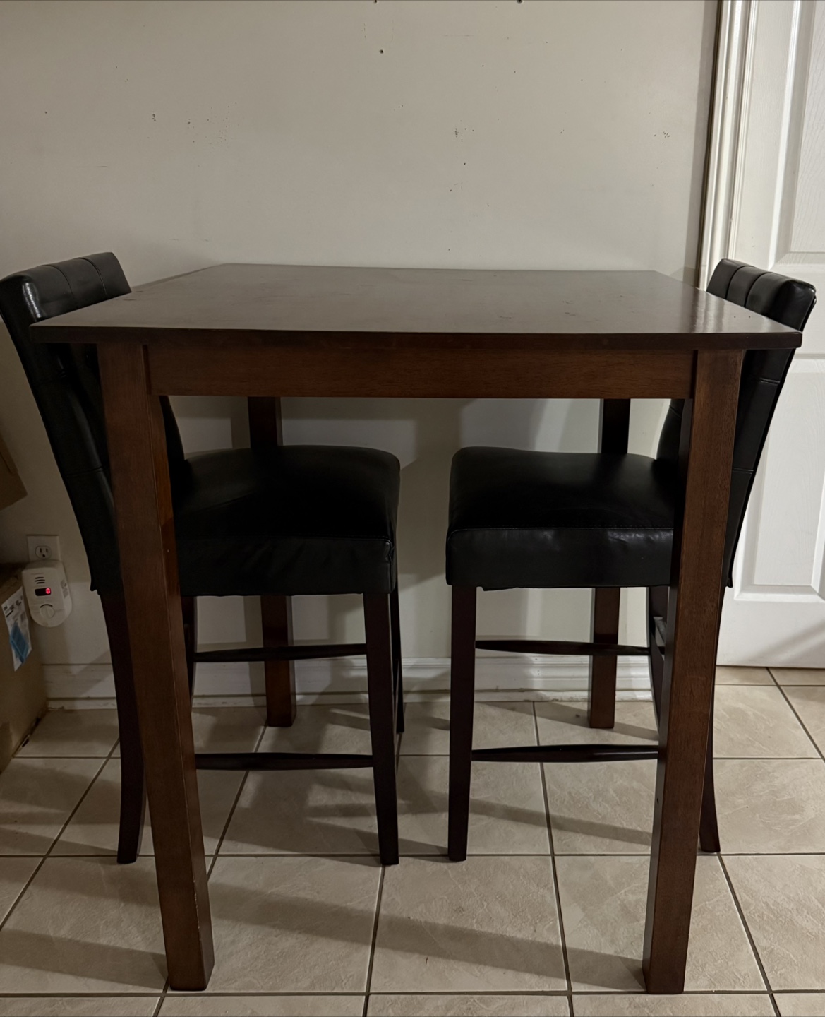 Bar table and chairs