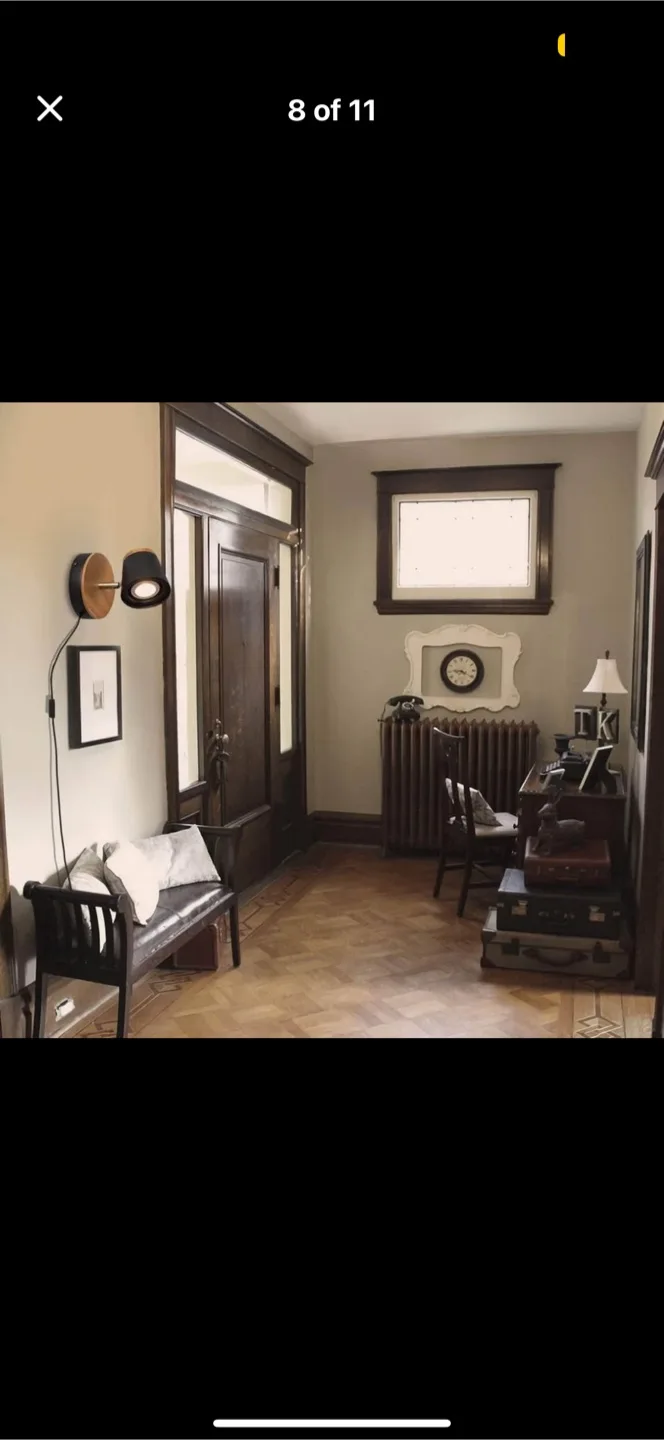 BRAND NEW Wall Mounted Bedside Lamp - Matte Black & Bamboo🧡 image indicator(7)