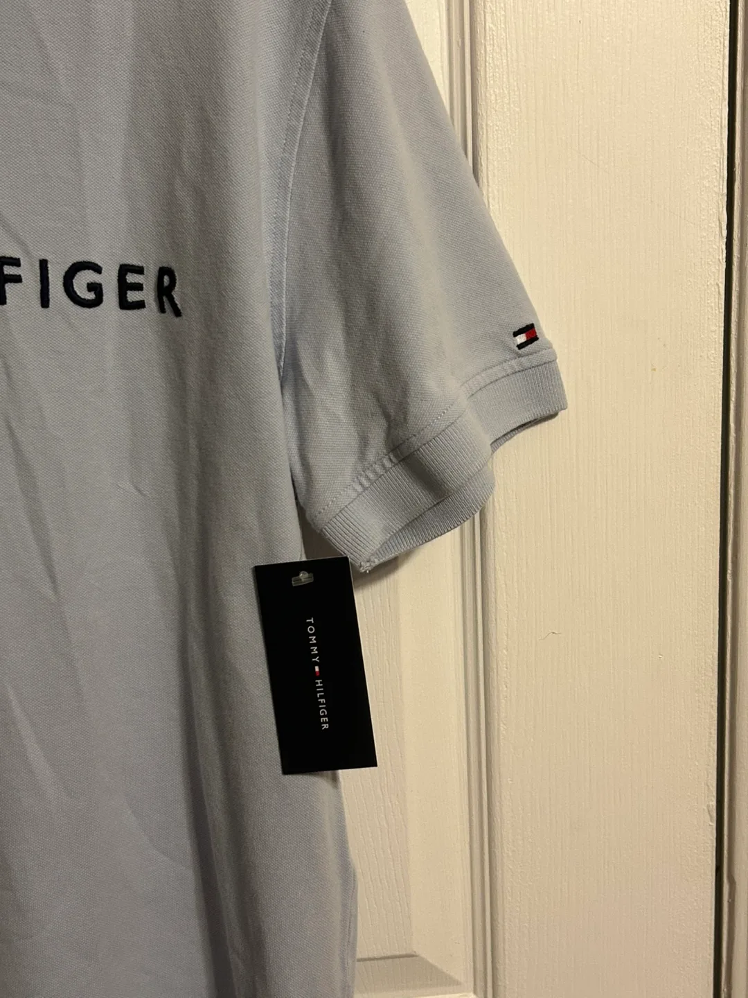 Tommy Hilfiger Polo Shirt - Size L - Light Blue image indicator(3)