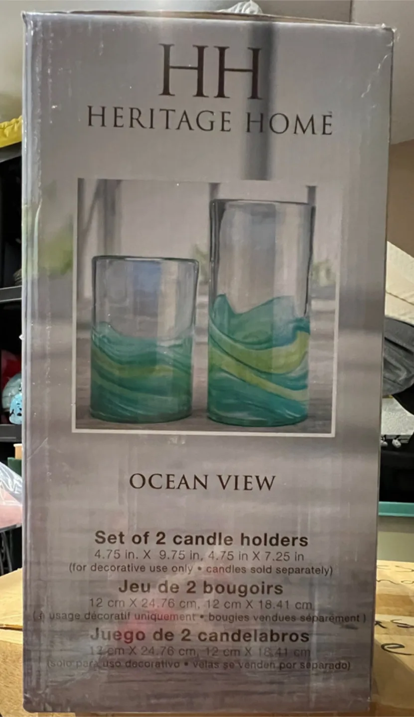 Heritage Home Ocean View Candle Holders (Set of 2) image indicator(2)
