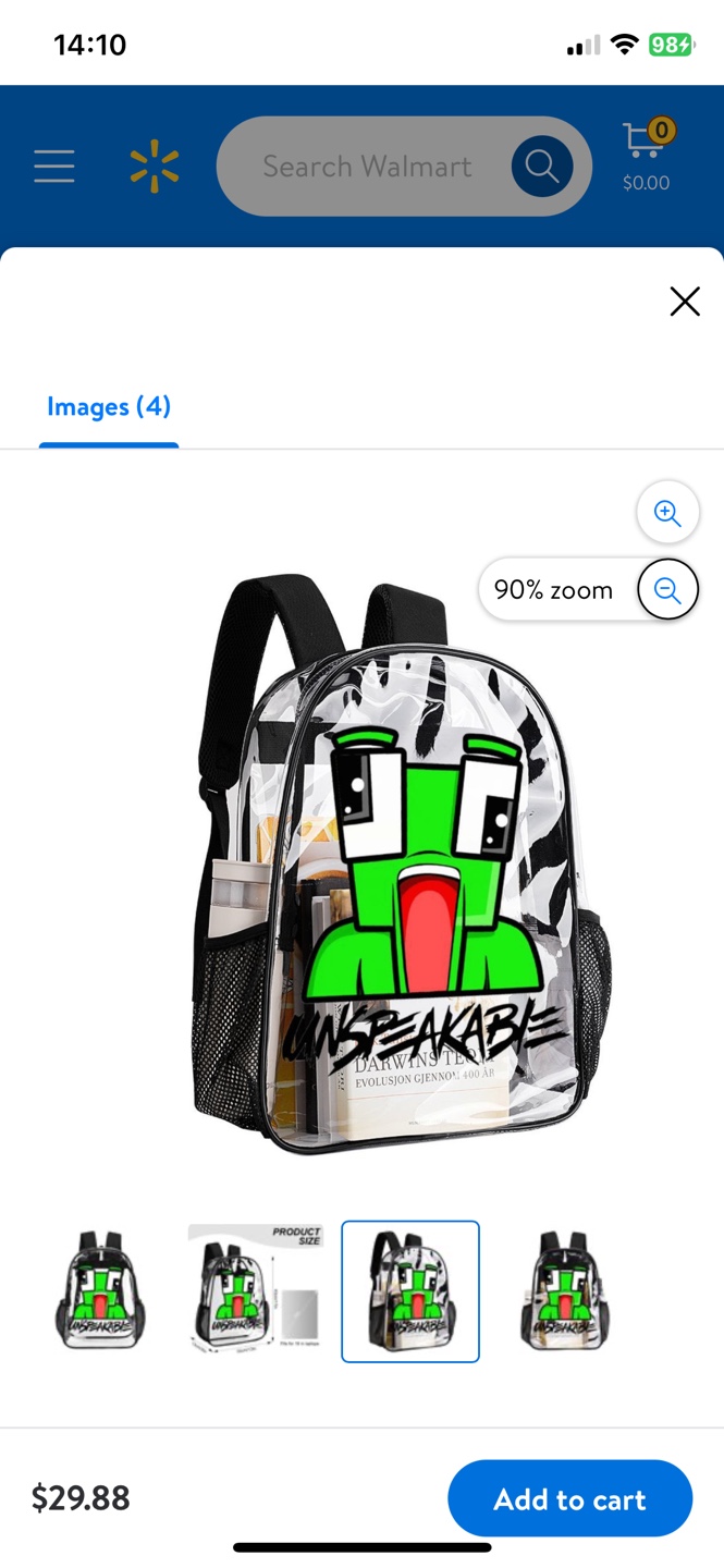 Unspeakable Clear Backpack - photo 4