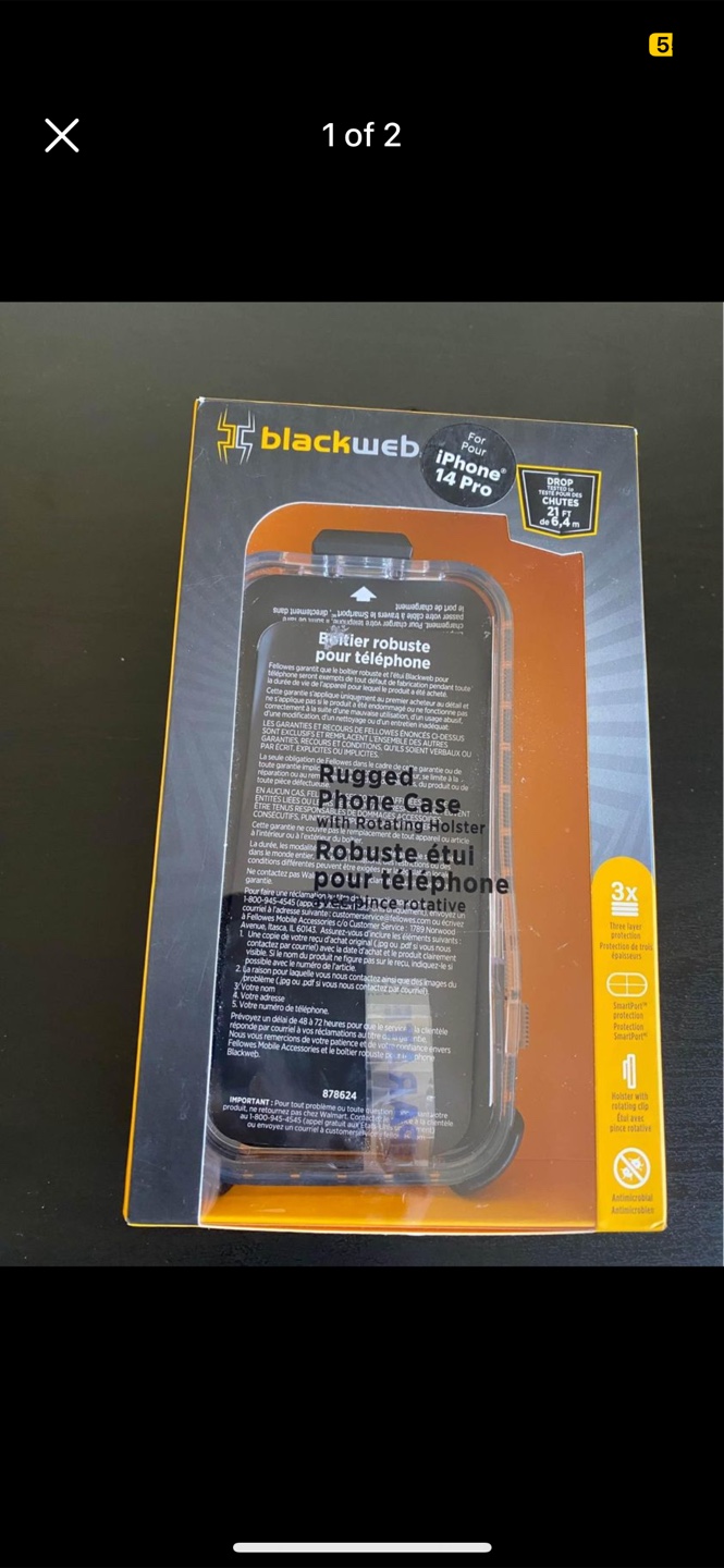 Blackweb iPhone 14 Pro Rugged Case - New in Box - photo 3