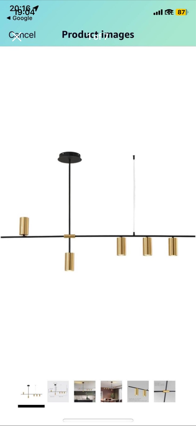 Modern Linear Pendant Light - photo 2