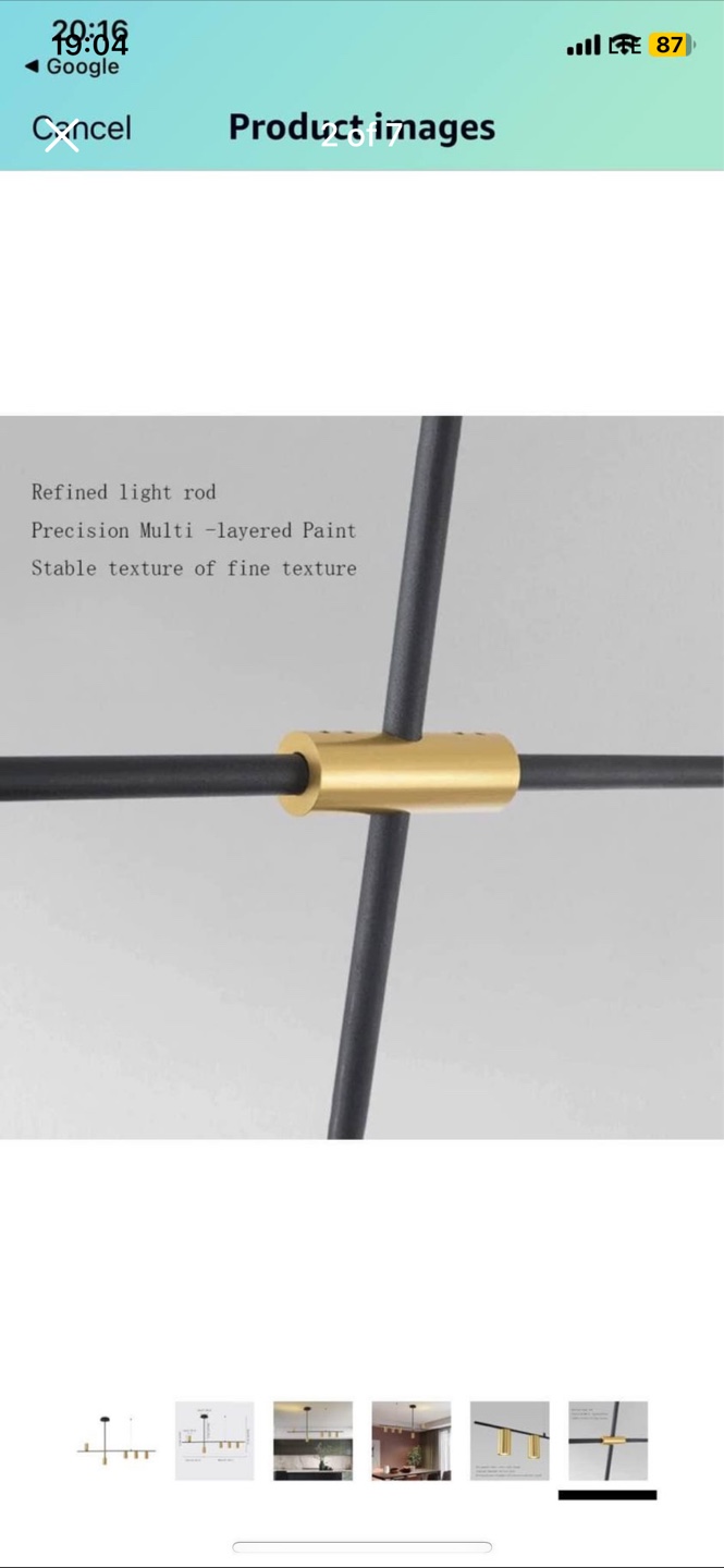 Modern Linear Pendant Light - photo 4