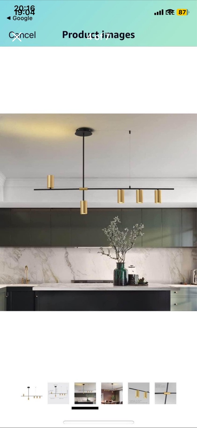 Modern Linear Pendant Light
