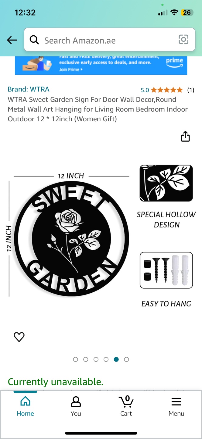 WTRA Sweet Garden Sign - 12" Metal Wall Art - photo 2