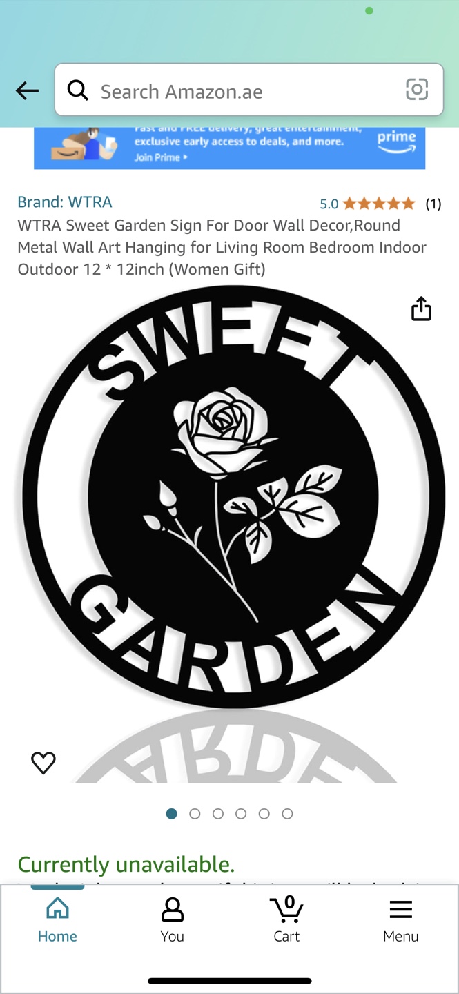 WTRA Sweet Garden Sign - 12" Metal Wall Art - photo 5