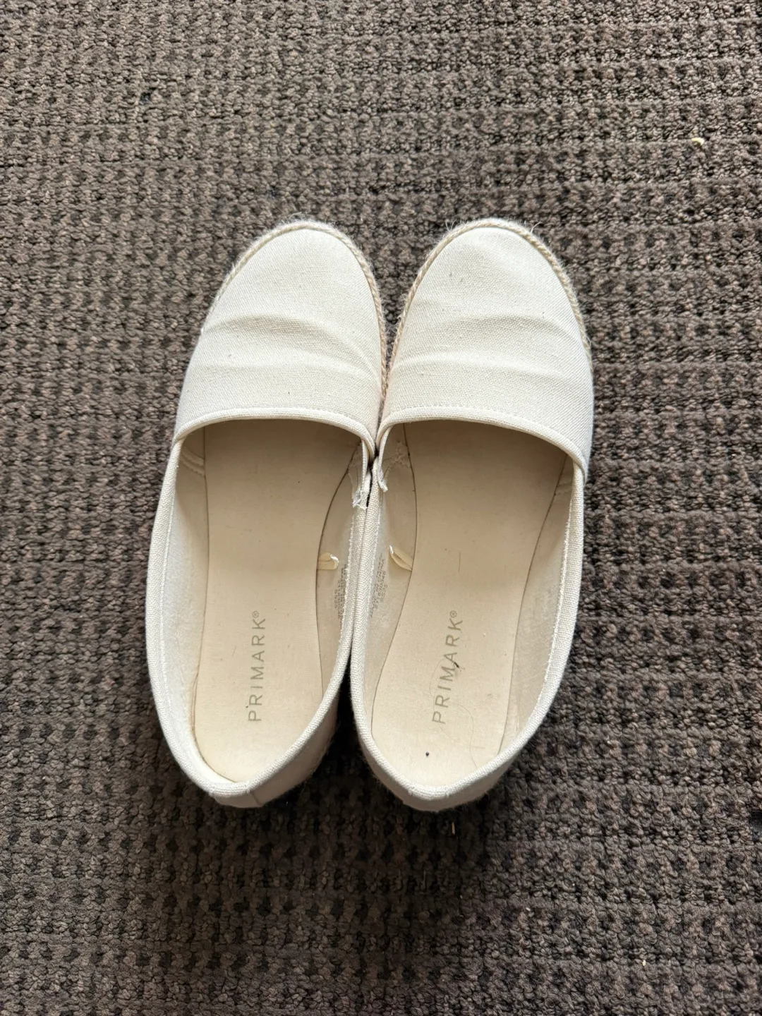 Primark White Espadrille Flats - Size 7 thumbnail