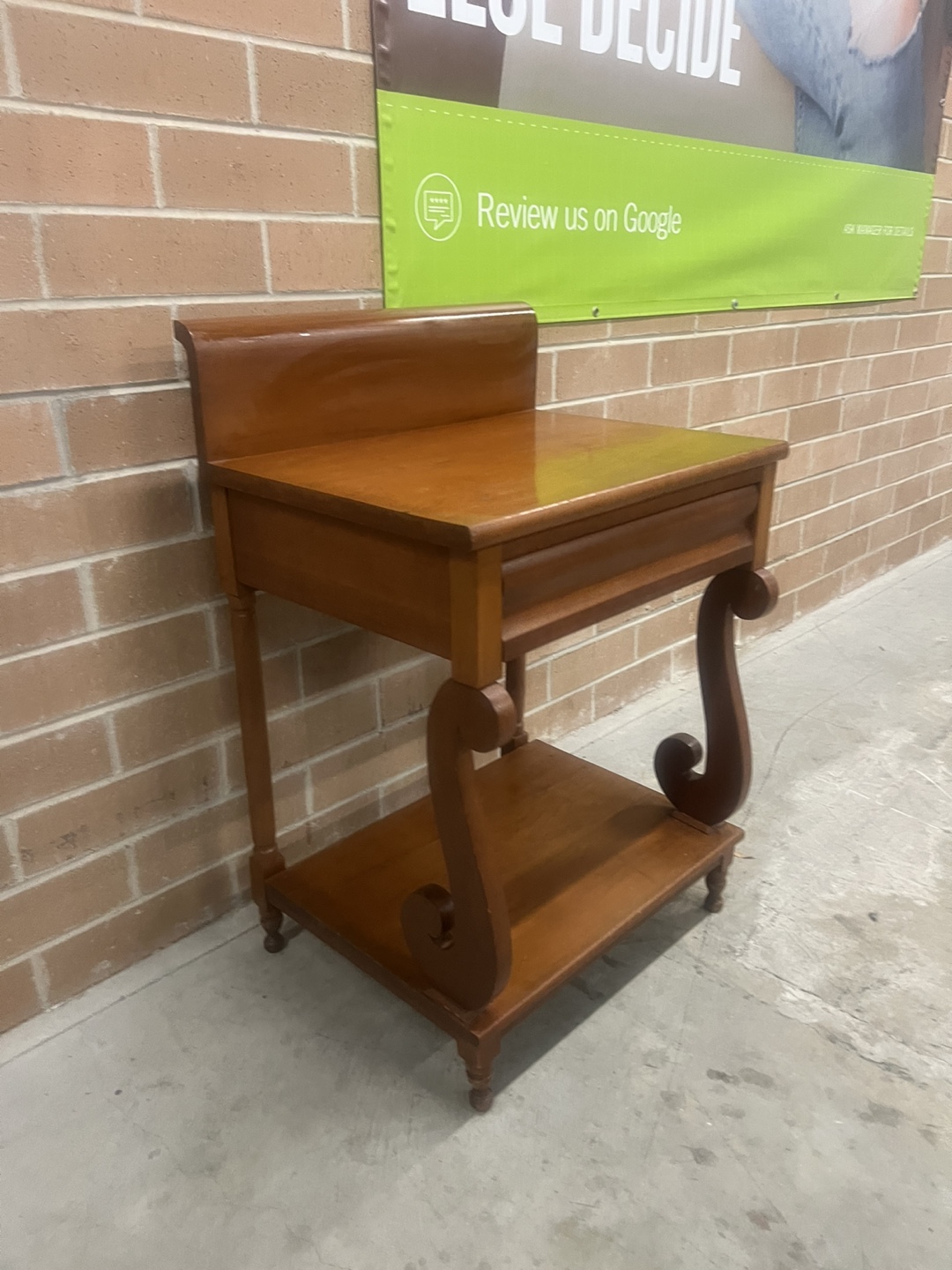 Vintage Wooden Side Table w/drawers - photo 5