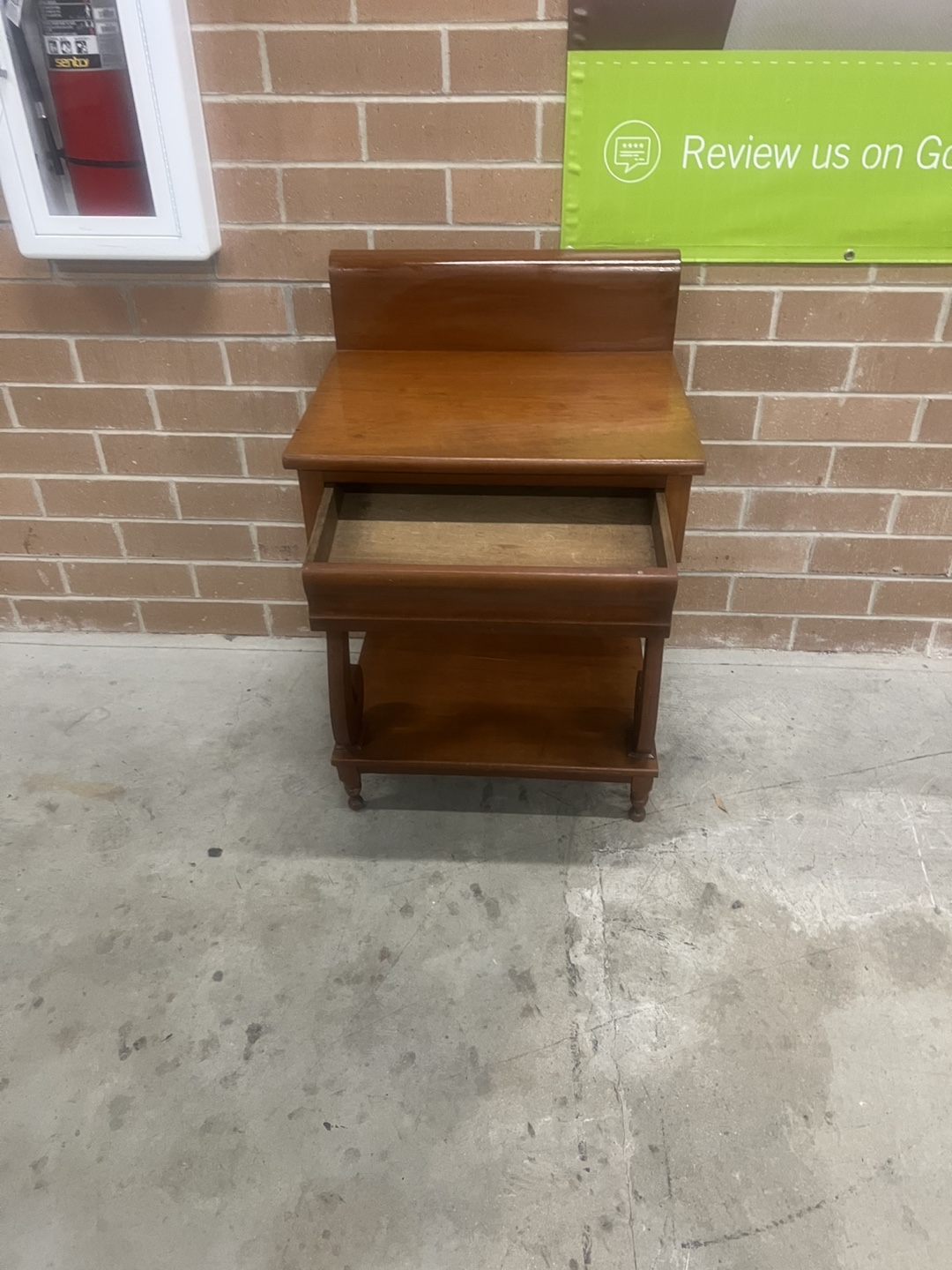 Vintage Wooden Side Table w/drawers - photo 2