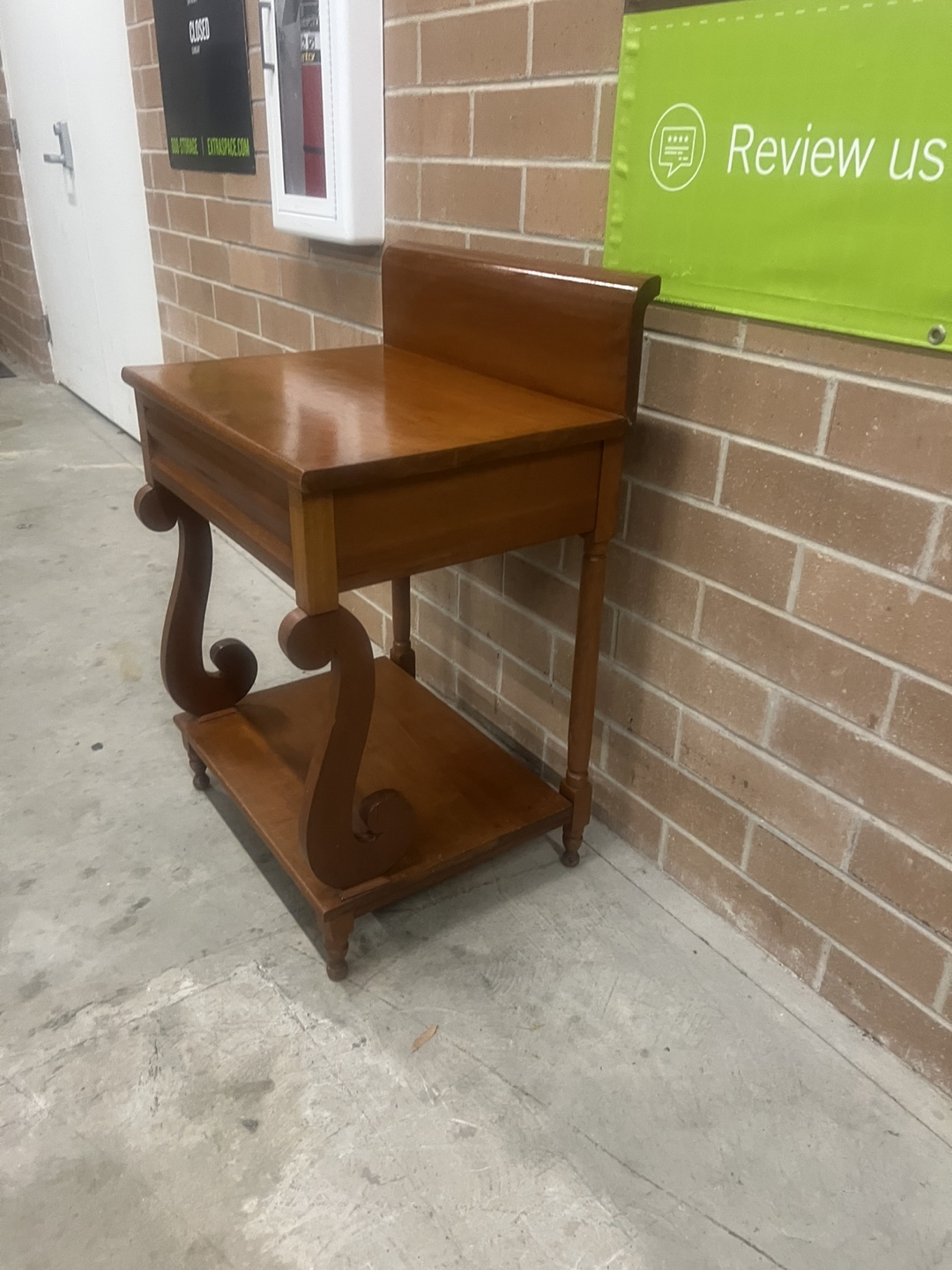 Vintage Wooden Side Table w/drawers - photo 4