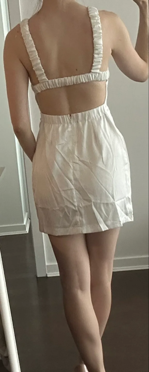 Fashion Nova White Mini Dress image indicator(3)