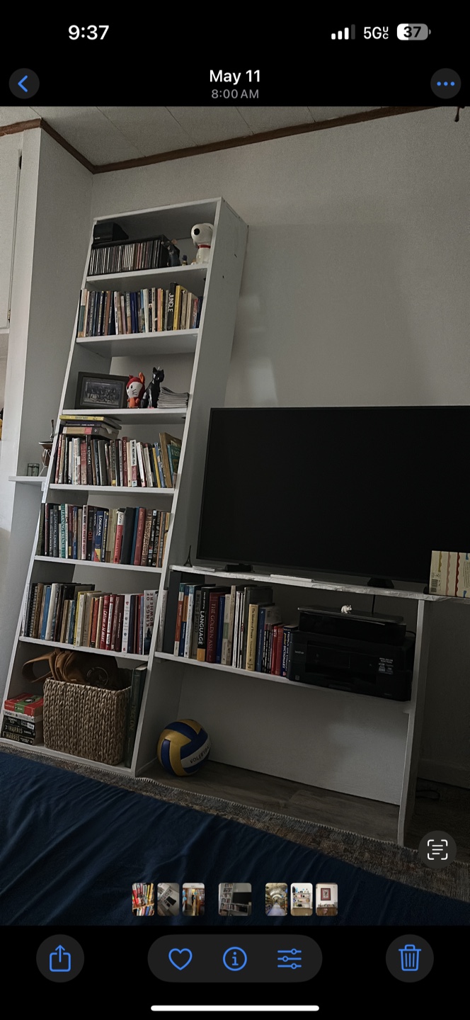 White Shelf Unit - photo 2