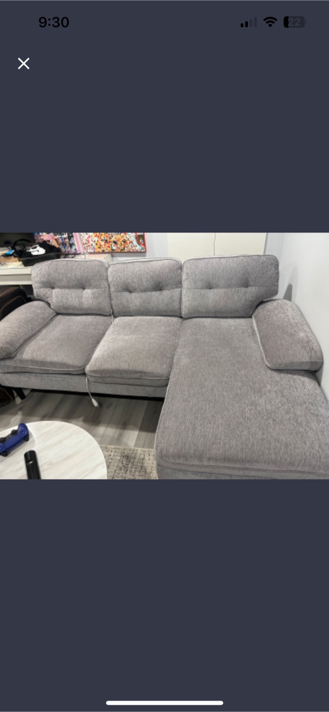 Grey Sectional Sofa - photo 2