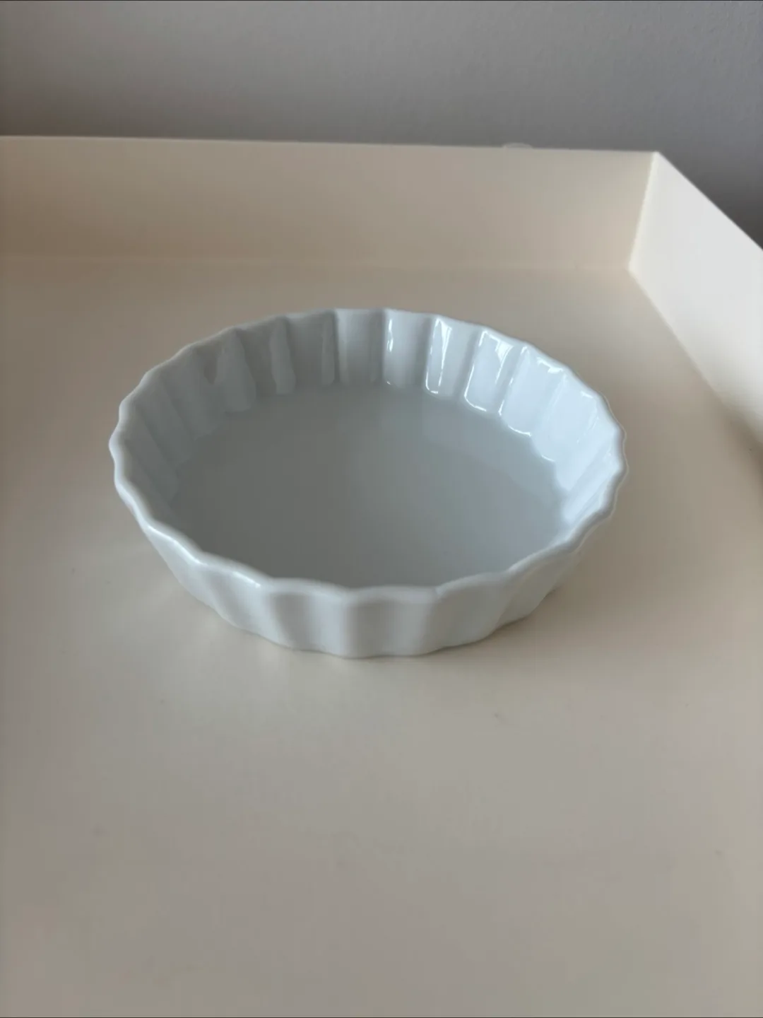 Mini Porcelain Tart Dish, white by Varick Gallery Cafe thumbnail