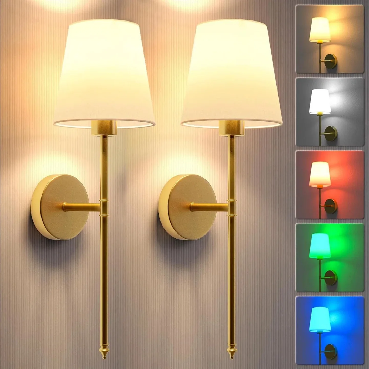 Wall Sconce Lighting Fixtures - Set of 2 thumbnail