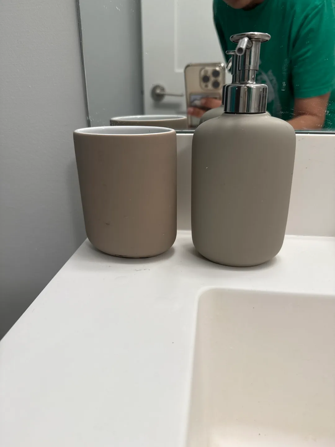 Bathroom Set - Soap Dispenser & Cup thumbnail