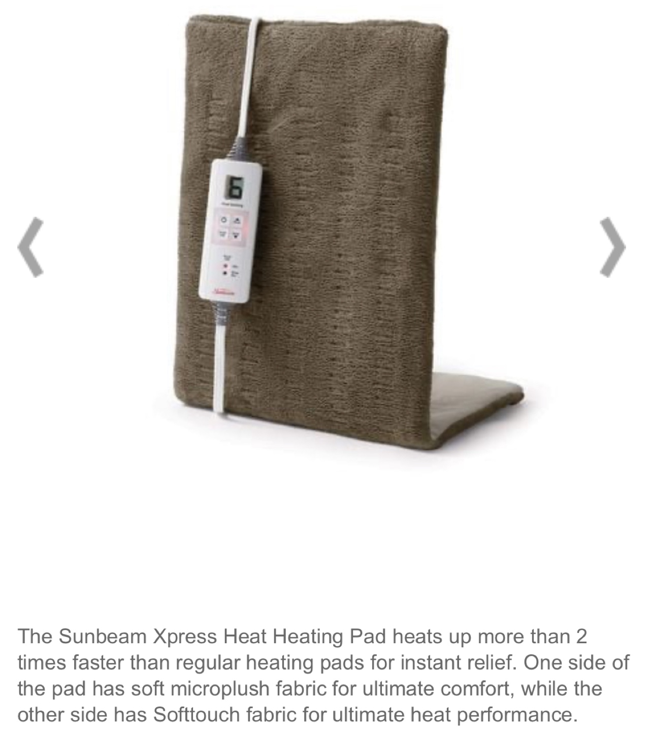 New Sunbeam Heating Pad King Size - photo 4