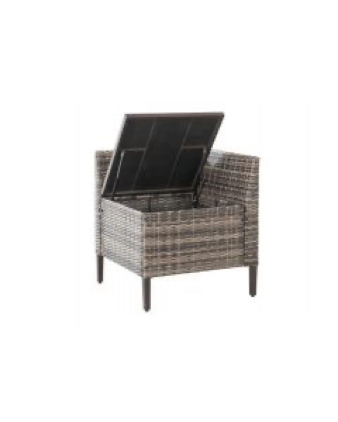 Wicker Outdoor Storage Chair thumbnail